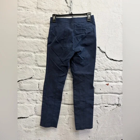 Tory‎ Burch Dark Blue Trousers Vanner Style Cropped Pant Classic Capsule Minimal - Picture 3 of 4